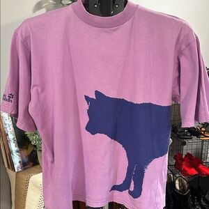 Jack Wolfskin Purple Wolf Silhouette Tee